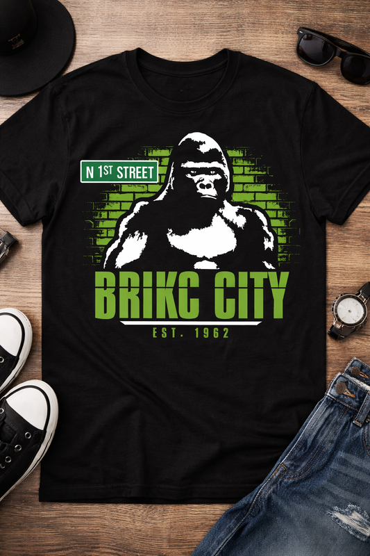 Green Brick City-Gorilla In The Midst T Shirt